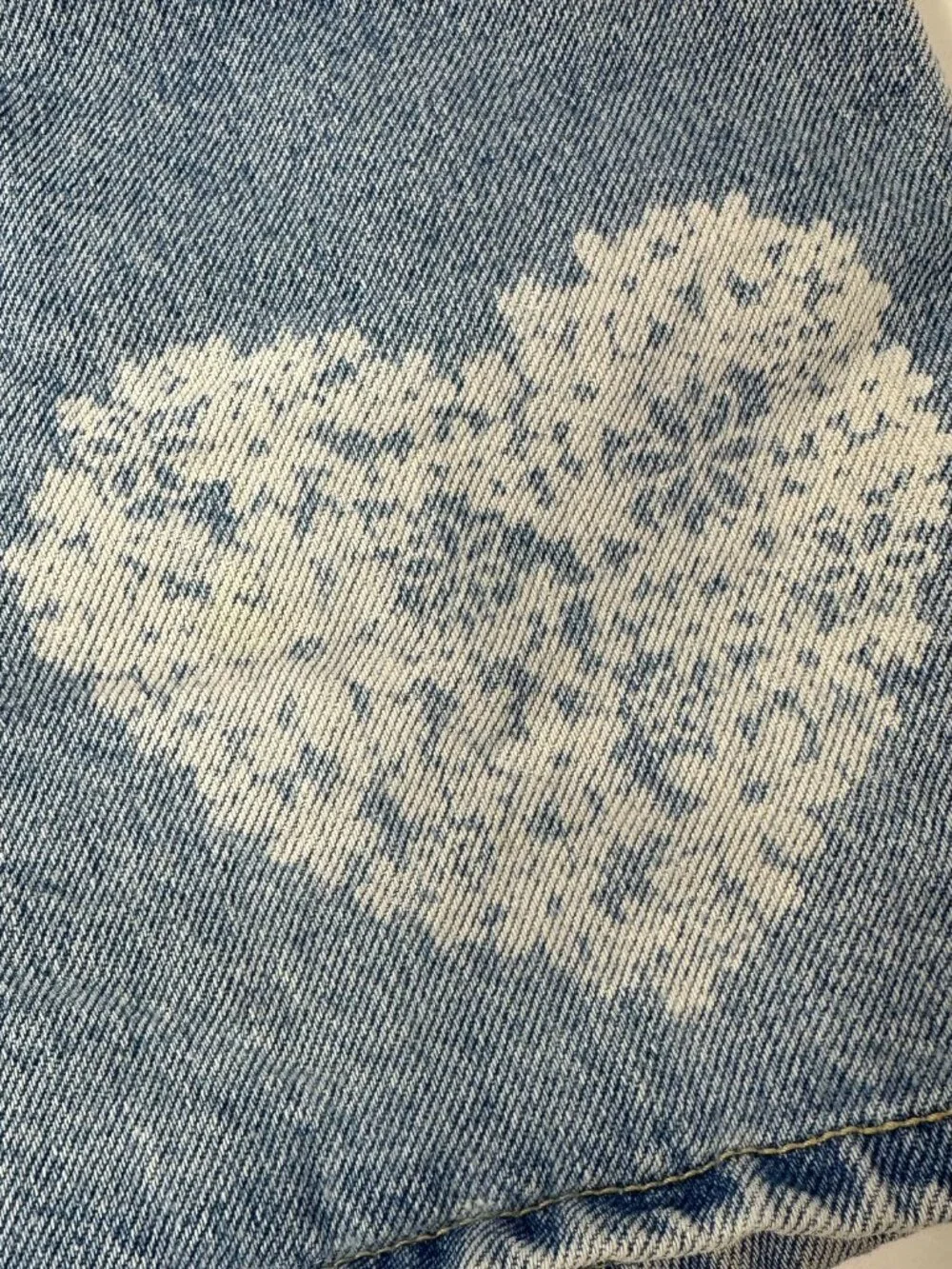 Women's Vintage Paris Blues Jean Denim Shorts Y2K 90s Boho Floral Heart Size: 11